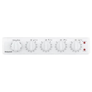 20-inch electric oven with 4 cooking zones, freestanding, in white