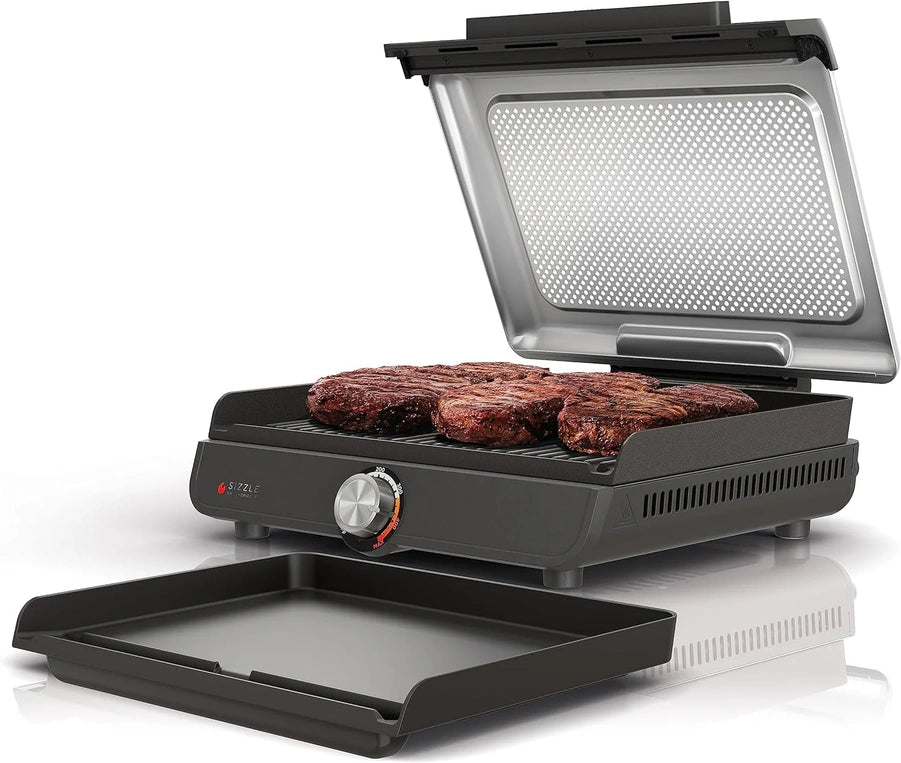 Ninja Griddle And Indoor Grill, 14 In. Electric Grill, For Steak, Burgers, Salmon, Veggies, And More, Pancake Griddle, Nonstick, Dishwasher Safe