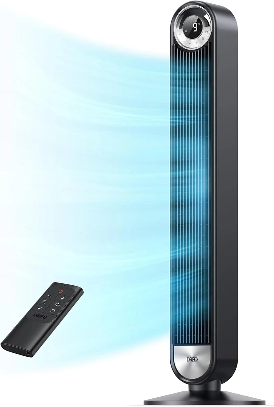 Dreo Tower Fan For Bedroom, 90 Degree Oscillating Standing Fan With 28 Ft./S Velocity, 20dB Quiet For Sleep, DC Motor, 9 Speeds, 4 Modes, 12H Timer
