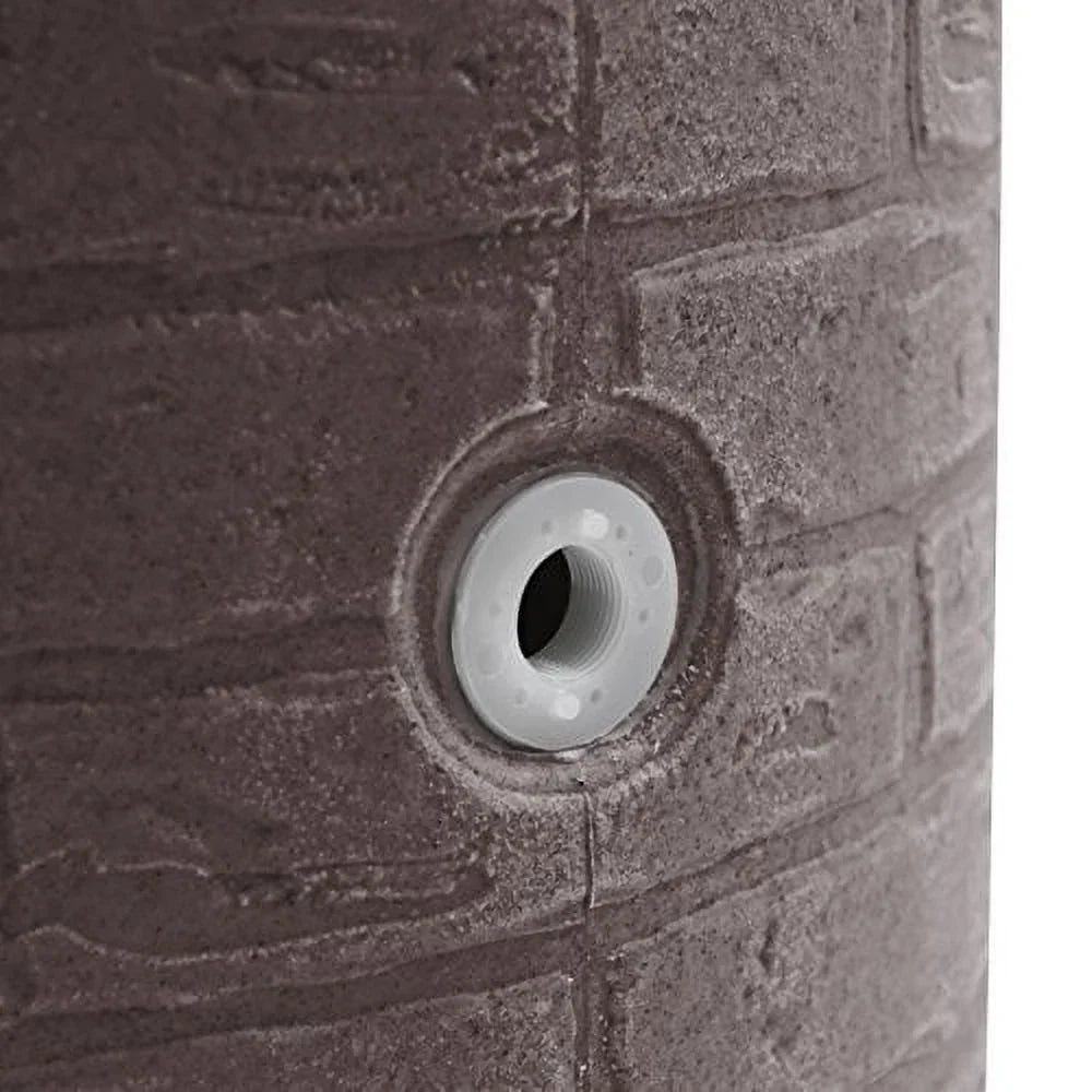 Good Ideas IMP-D50-DAR Impressions Downton Rain Saver Rain Barrel, 50 Gallon, Dark Granite