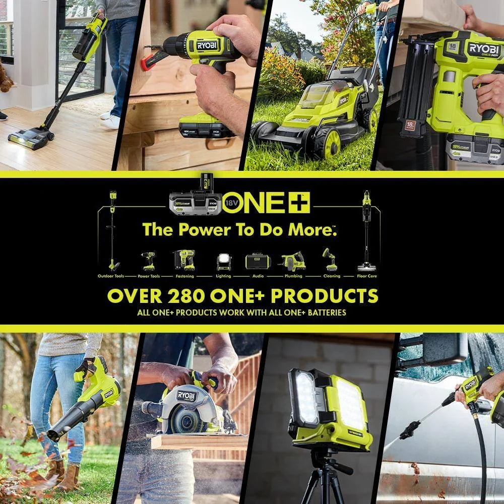 RYOBI ONE+ 18V Cordless Tool Set with 10 Pieces, 3 Batteries and Charger (Model Year 2025) PCK750KN