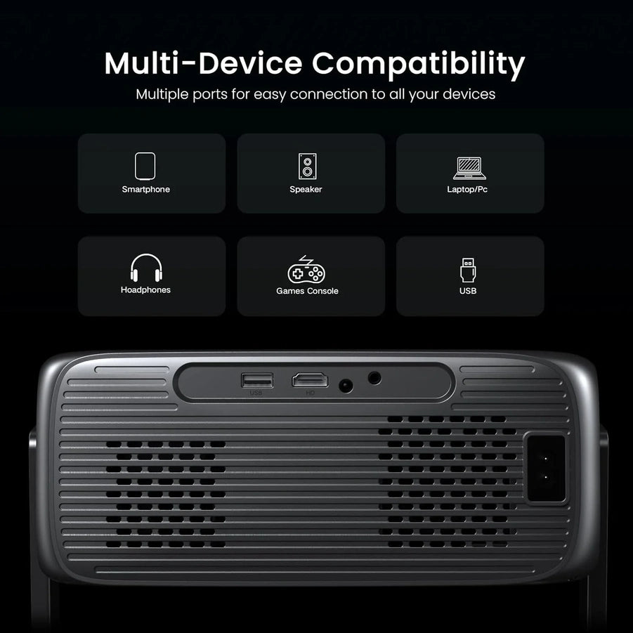 2000 Ansi Official Licensed Google TV Outdoor Projector 4K Decoding, Smart Projector