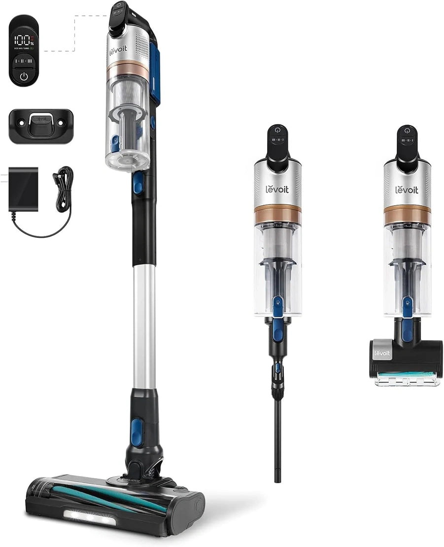 Levoit Cordless Vacuum Cleaner, Stick Vac With Tangle-Resistant Design, Up To 50 Minutes, Powerful Suction, Rechargeable, Lightweight