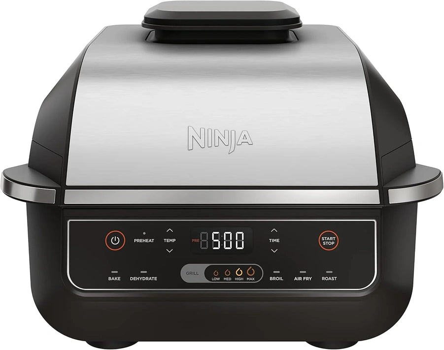 Ninja, Indoor Grill, Foodi, 5-in-1, Grill, Air Fry, Roast, Bake, And Dehydrate, Fits Up To 3lb Roast
