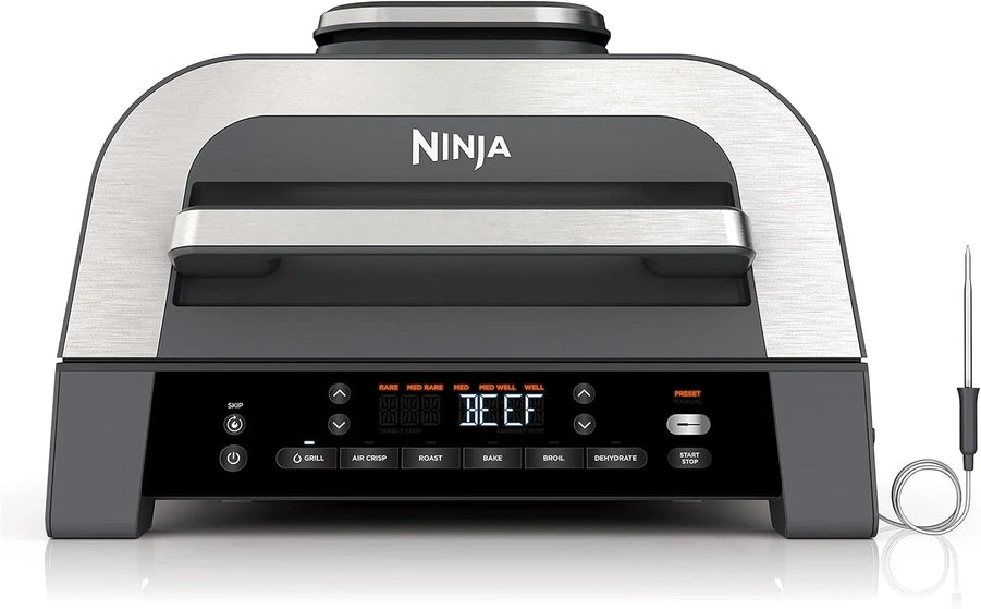Ninja, Indoor Grill, Foodi, 5-in-1, Grill, Air Fry, Roast, Bake, And Dehydrate, Fits Up To 3lb Roast
