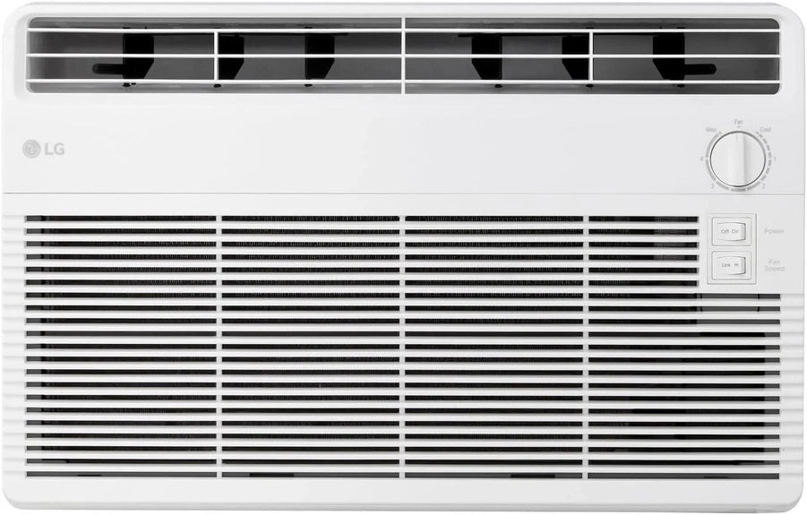 LG 6,000 BTU Window Air Conditioner, 115V, Cools 250 Sq. Ft. For Bedroom, Den