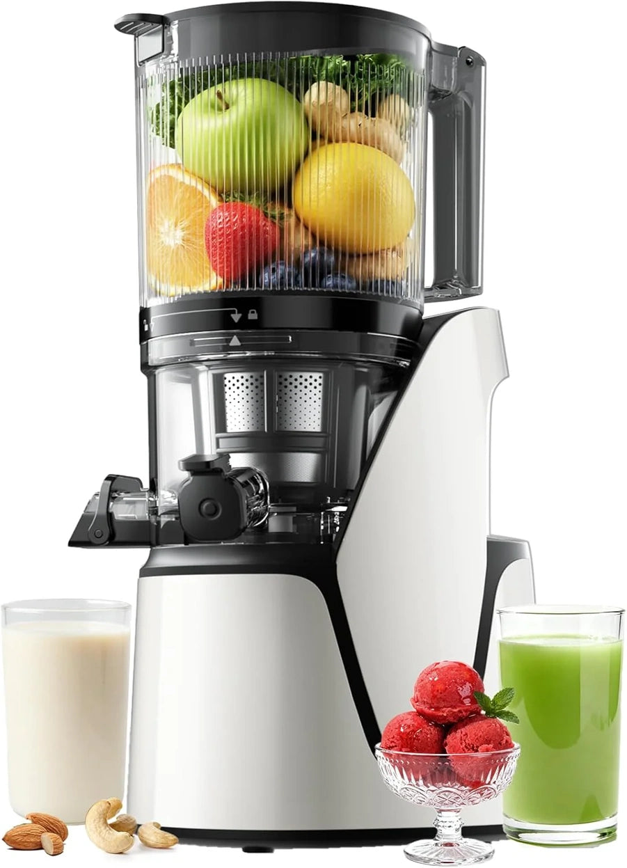 EanOruus Juicer Machines, 3-in-1 Cold Press Juicer With Extra Large Chute 100 Oz Large Capacity