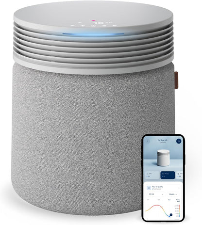 Blueair Air Purifier For Large Rooms And Home- Odor Eliminating Cleans Up To 3385 Sq. Ft., HEPASilent, Smart WiFi, Auto Mode, Doubles As Table