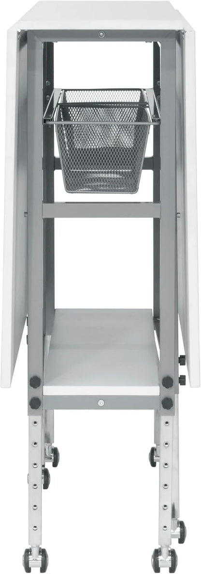 Sew Ready Hobby Cutting Table, 58.75"x36.5", White/Silver