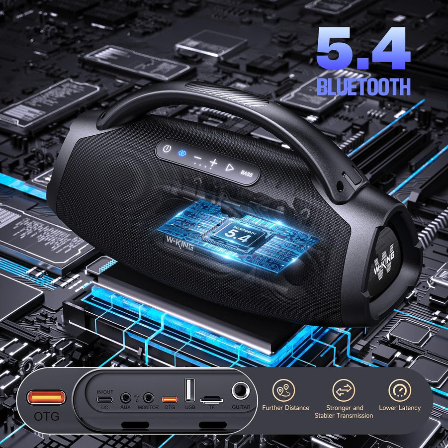 W-King X20 Bluetooth Party Speaker, 330W, IPX7, 7.5 In. Subwoofer