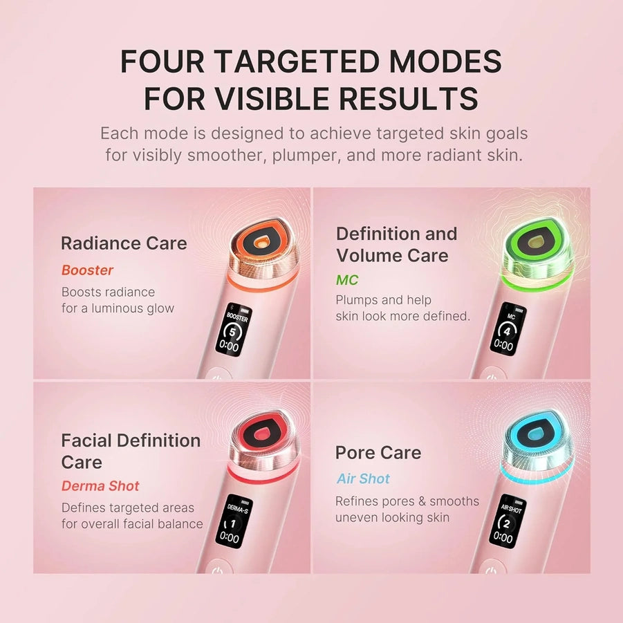 Medicube Booster Pro, 6-in-1 Real Glass Glow Beauty Massager, For Clear, Radiant
