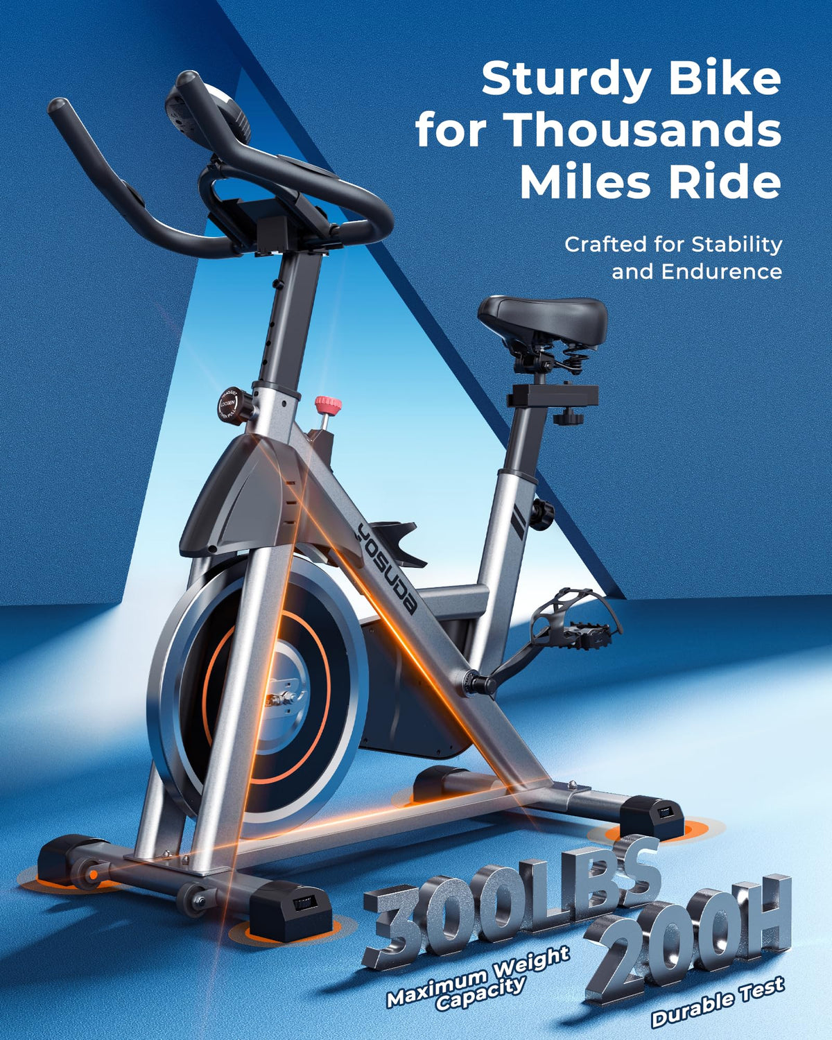 YOSUDA Indoor Cycling Bike Stationary Bike