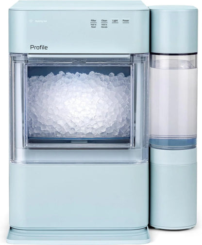 GE Profile Opal 2.0 XL with 1 Gallon Tank, Chewable Crunchable Countertop Nugget Ice Maker, Scoop included, 38 lbs in 24 hours, Pellet Ice Machine with WiFi & Smart Connected, Stainless Steel