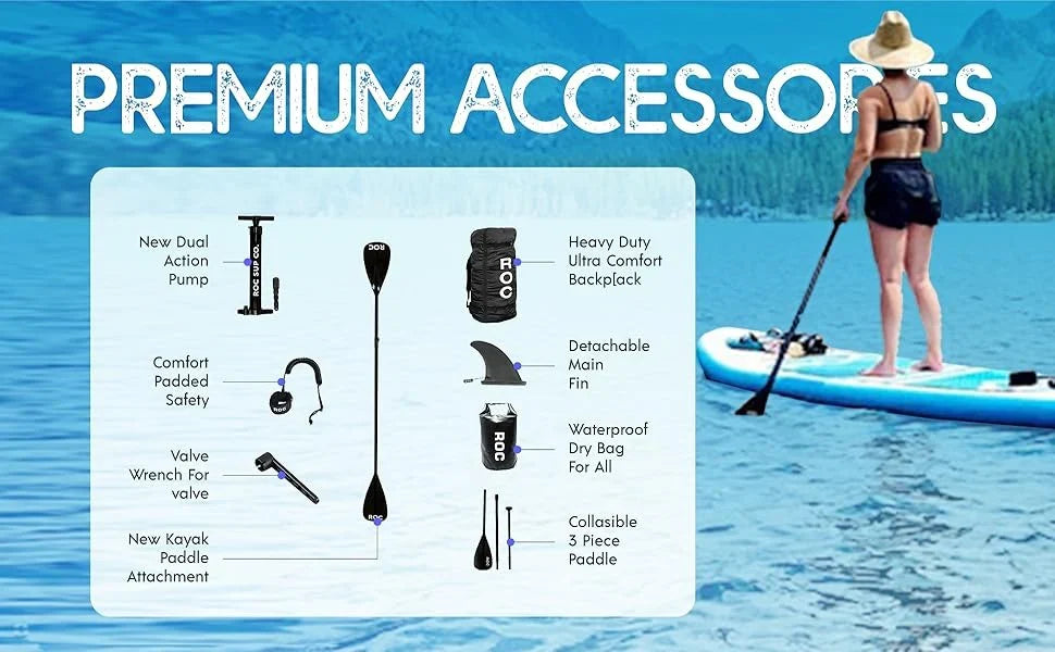 Roc Inflatable Stand Up Paddle Boards 10 ft 6 in