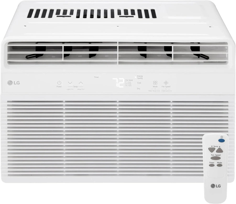 LG 6,000 BTU Window Air Conditioner, 115V, Cools 250 Sq. Ft. For Bedroom, Den