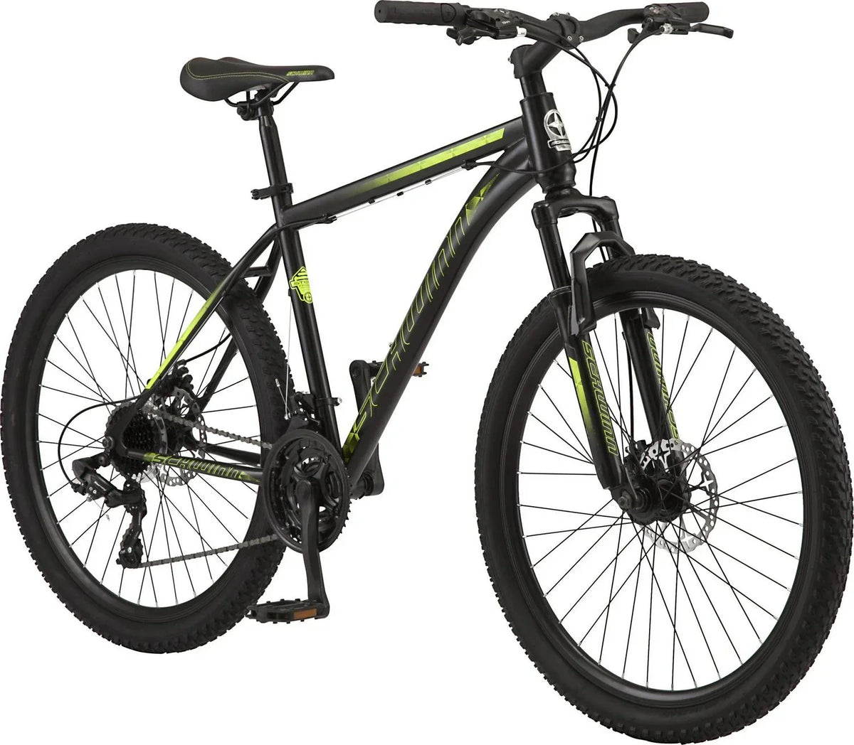 Mountain bike. 26-inch wheels. 21 gears. Men's model. Black.