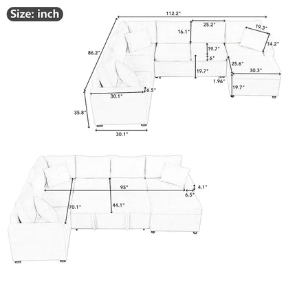 Sectional Sofa Pull-out Sofa Bed Sleeper
