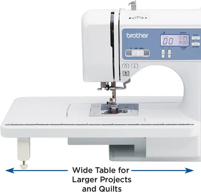 Brother Sewing And Quilting Machine Computerized 165 Built-In Stitches LCD Display Wide Table