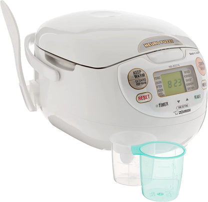 Zojirushi, Made in Japan Neuro Fuzzy Rice Cooker, 5.5-Cup, Premium White