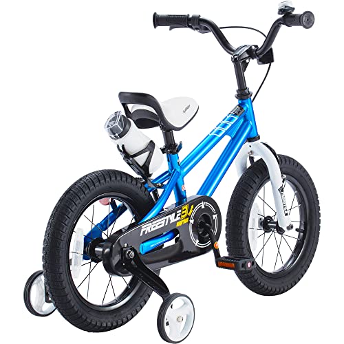 Royalbaby Kids Bike Freestyle BMX Bicycle with Training Wheels Kickstand