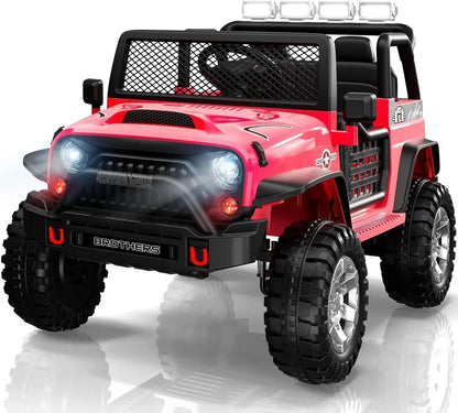 L8 Ride On Car 2 Seater 12V Kids Electric Car Remote Control 4-Wheel Suspension Bluetooth Speaker