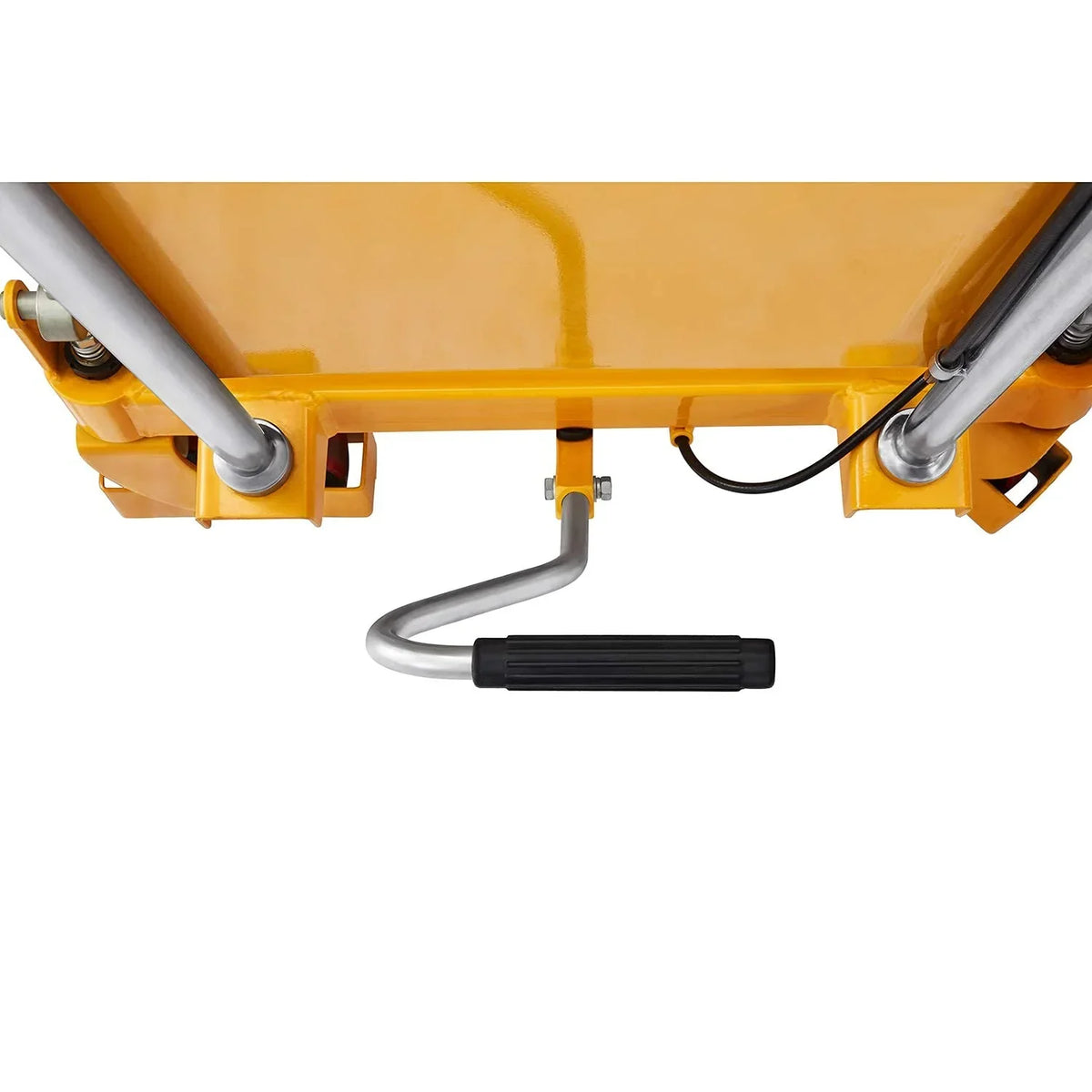 APOLLOLIFT Hydraulic Lift Table Cart – 770 lbs Capacity, 51" Max Height, Double Scissor Lift with Safety Guard & 4 Wheels