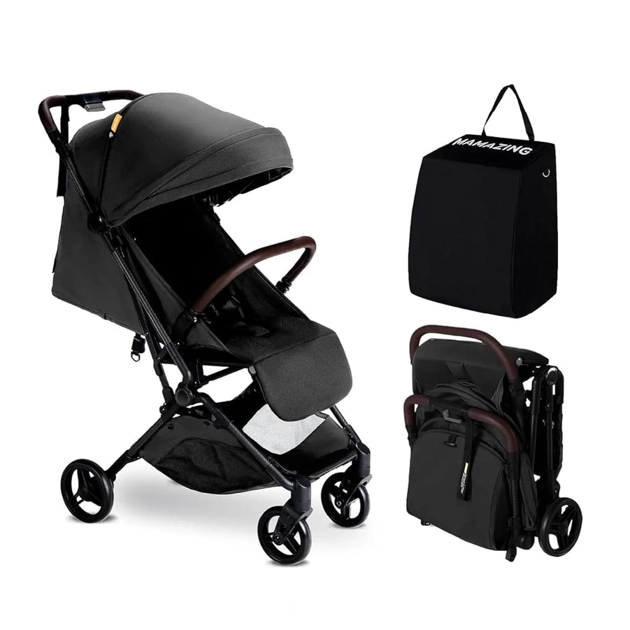 Mamazing Lightweight Baby Travel Stroller With Carbon Fiber Frame Compact Airplane-Friendly