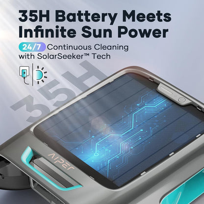 Solar Pool Skimmer With App Support, 24/7 Cleaning, Dual Charging Modes, Smart Obstacle Avoidance, Ideal For All Swimming Pool Types