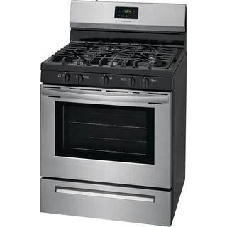 Frigidaire 30 inch (76 cm) wide freestanding 5-burner stainless steel gas hob FCRG3052AS