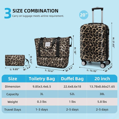 6-piece Luggage Set, Expandable Hardshell Suitcase Set With Spinner Wheels, Lightweight Rolling Luggage Set