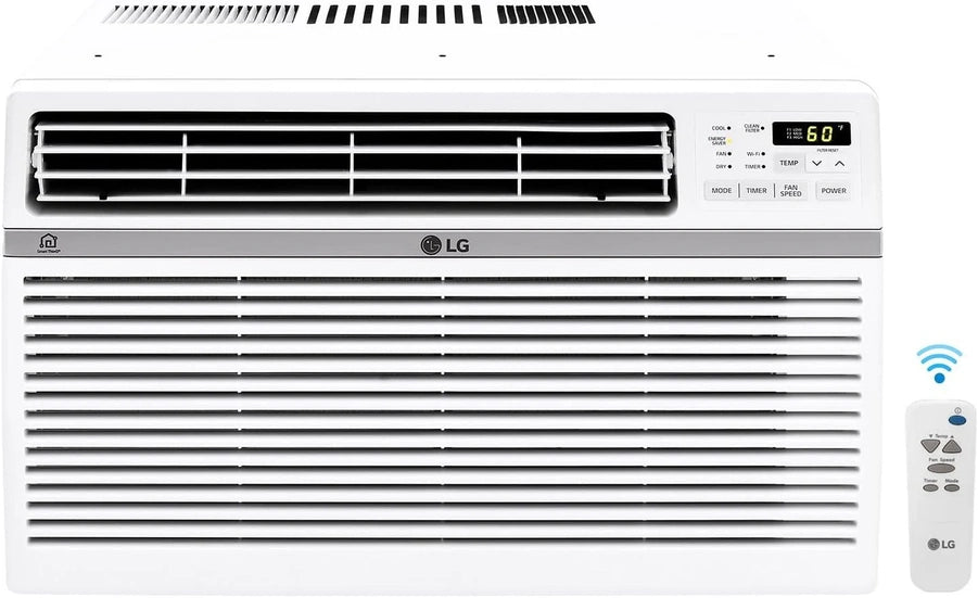 LG 6,000 BTU Window Air Conditioner, 115V, Cools 250 Sq. Ft. For Bedroom, Den