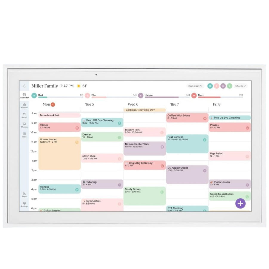 Skylight 15 In. Digital Calendar And Chore Chart, Wall Mount