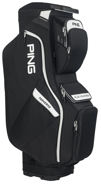 Ping Traverse Cart Bag - Black White