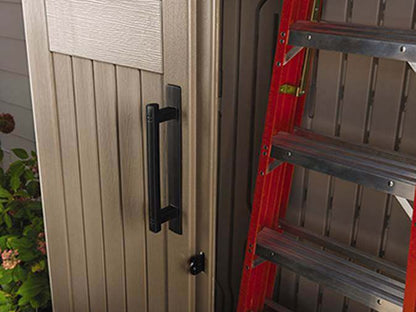Rubbermaid Outdoor Storage Shed, 52 Cu.Ft., Weather-Resistant, Lockable Doors