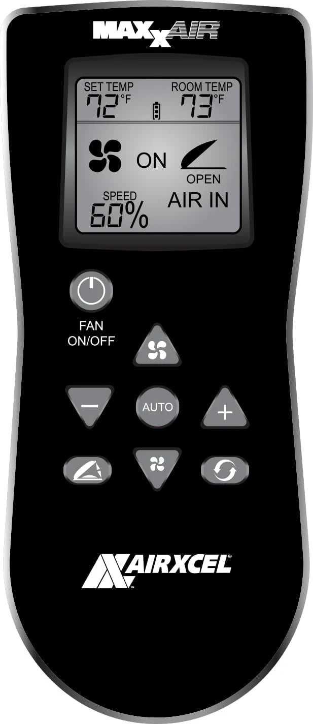 Air 00-07500K MaxxFan Deluxe With Remote- Smoke, Black