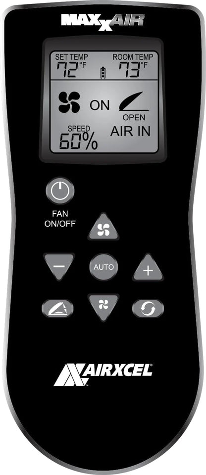 Air 00-07500K MaxxFan Deluxe With Remote- Smoke, Black