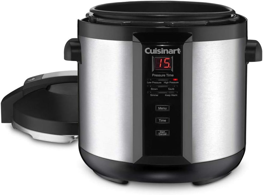 Cuisinart 6-Quart Electric Pressure Cooker, Stainless Steel, Digital Controls, Multi-Function, Model CPC-600N1