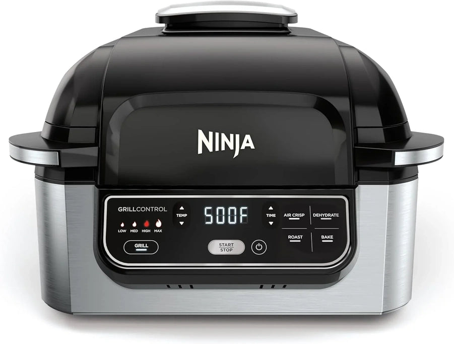 Ninja, Indoor Grill, Foodi, 5-in-1, Grill, Air Fry, Roast, Bake, And Dehydrate, Fits Up To 3lb Roast