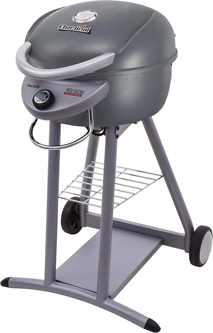 Charbroil 3-in-1 Dual Fuel Outdoor Bistro Pro Electric Grill And Griddle Plus Charcoal Mode Bbq