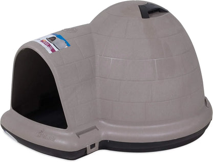 Petmate Indigo Dog House (Igloo Dog House, Made in USA with 90% Recycled Materials, All-Weather Protection Pet Shelter) for XL Dogs -90 to 125 pounds, Made in USA