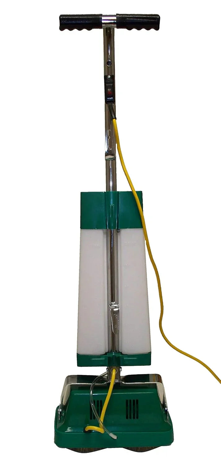 BGFS5000 Portable Floor Scrubber And Polisher, 12 In. Cleaning Path, 4.2 Amp Motor, White/Green