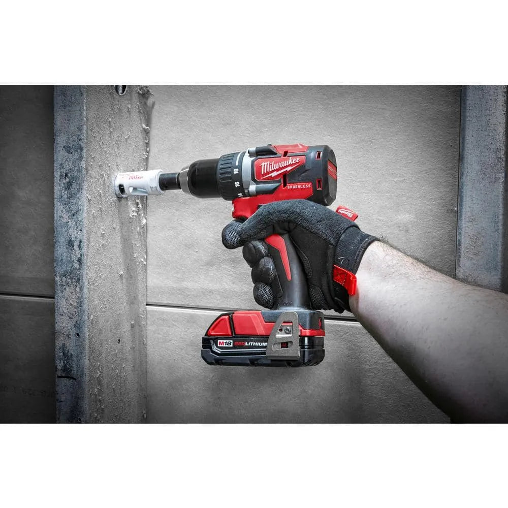M18 18V Lithium-Ion Brushless Cordless Compact Drill/Impact Combo Kit (2-Tool) W/ (2) 2.0Ah Batteries, Charger & Bag 2892-22CT