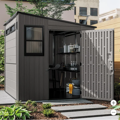 Suncast 8&rsquo;x7&rsquo; Cabana Entertainment Shed