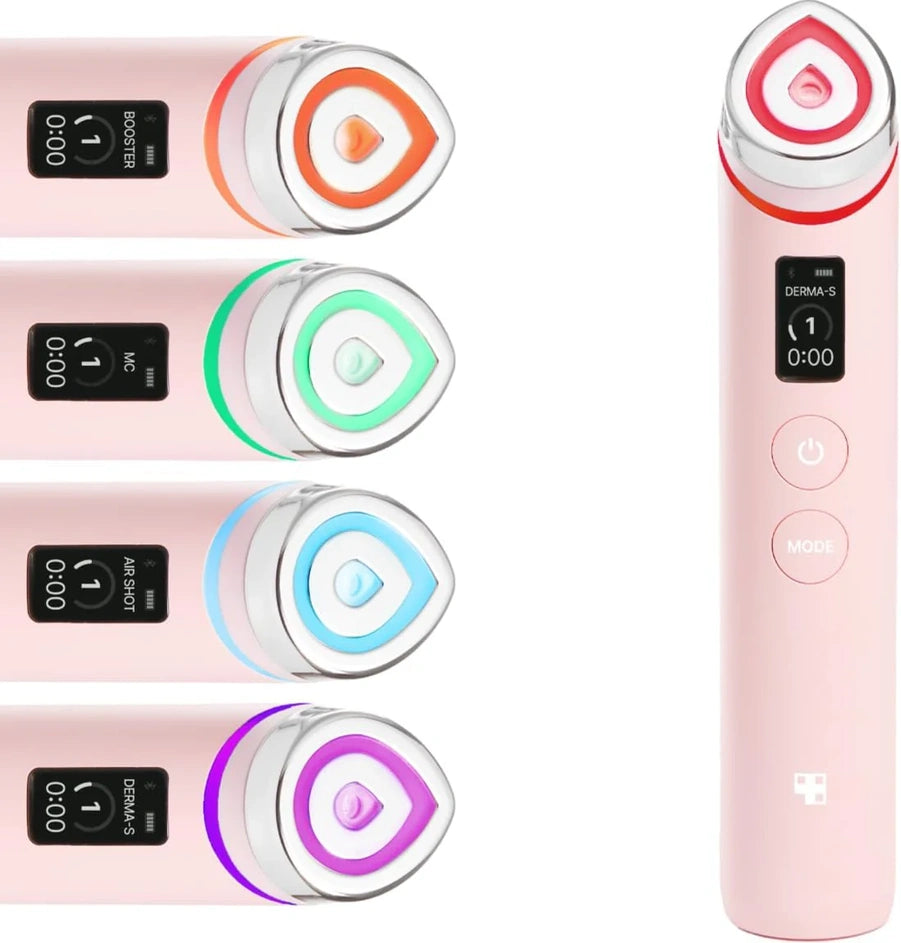 Medicube Booster Pro, 6-in-1 Real Glass Glow Beauty Massager, For Clear, Radiant