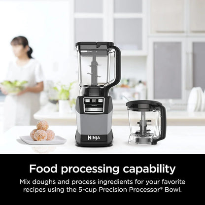 Ninja Blender Compact Kitchen System For Smoothies, Doughs, And Frozen Drinks With Auto-IQ, 72 Oz Blender Jar