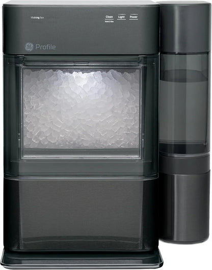 GE Profile Opal 2.0 XL with 1 Gallon Tank, Chewable Crunchable Countertop Nugget Ice Maker, Scoop included, 38 lbs in 24 hours, Pellet Ice Machine with WiFi & Smart Connected, Stainless Steel