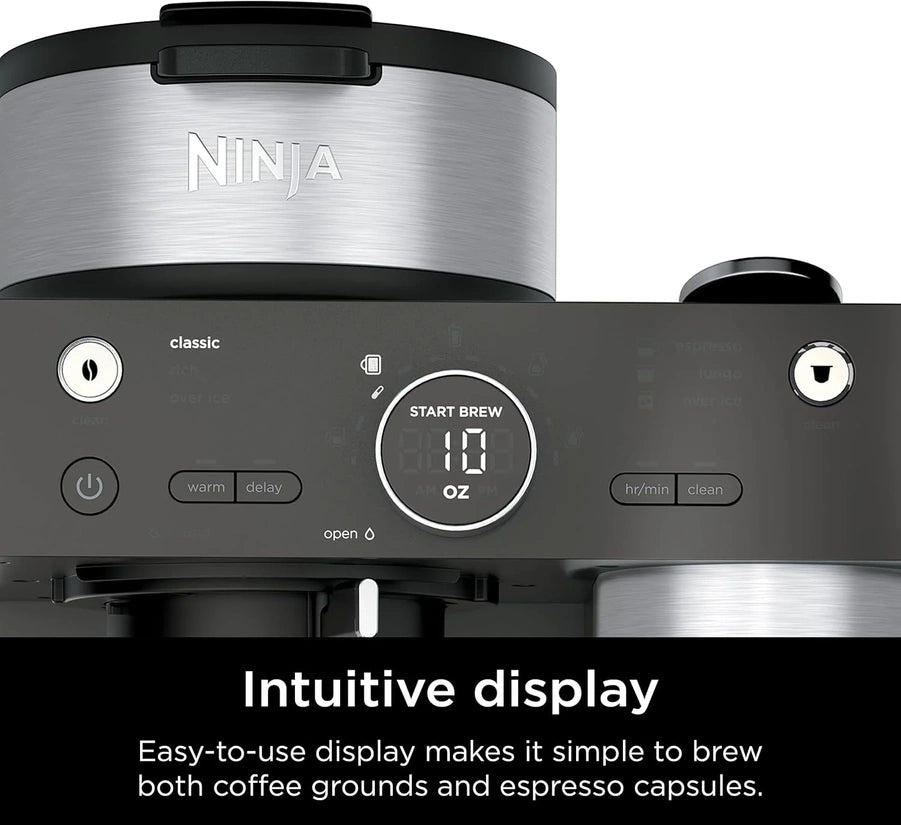 Ninja Espresso And Coffee Maker And Barista System, 3 Espresso Brew Styles