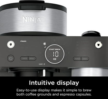 Ninja Espresso And Coffee Maker And Barista System, 3 Espresso Brew Styles