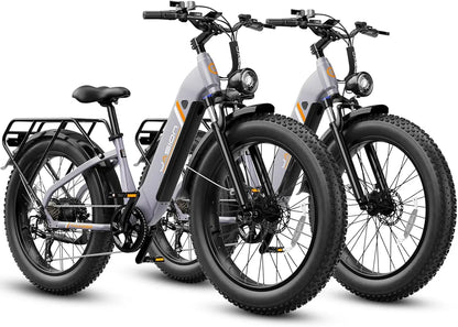 Thunder Electric Bike 1500W 30+MPH 80Miles Range Fat Tire Hydraulic Disc Brakes