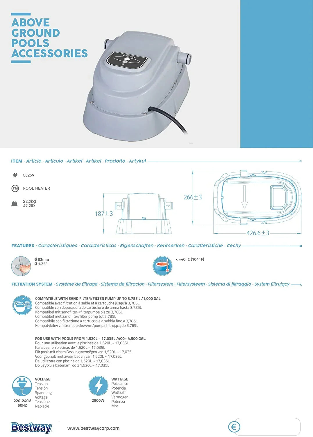 Bestway Pool Heater